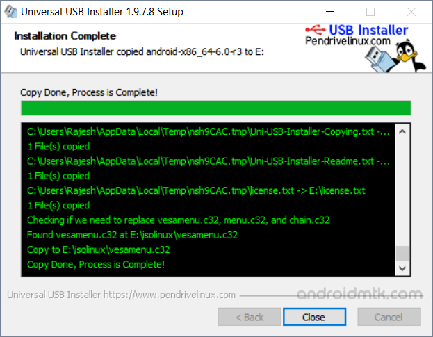 programme d'installation USB universel complet
